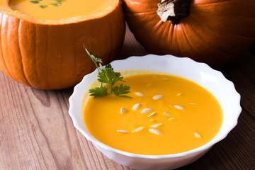 natural pumpkin cream or puree