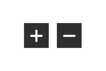 Plus and Minus Up and Down Vector Icon