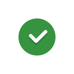 Ok Check Done Succesfull Vector Icon Flat