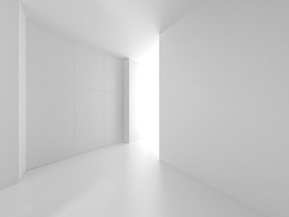 Futuristic White Architecture Design Background