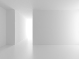 Obraz premium Futuristic White Architecture Design Background