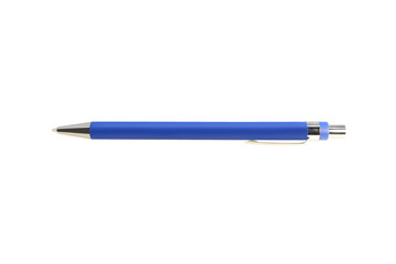 Mechanical pencil blue isolated on a white background.