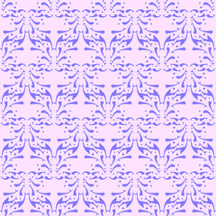 Seamless soft pastel classic vintage pattern ornate tracery wallpaper background