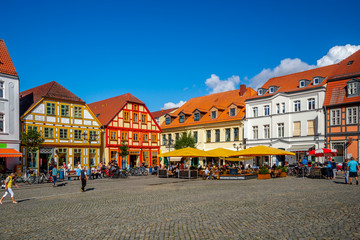 Marktplatz, Waren an der Müritz, Müritz See, Deutschland 