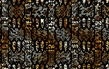 leopard skin with geometric pattern