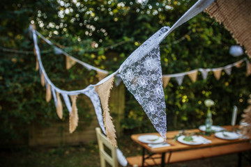 Wedding bunting 