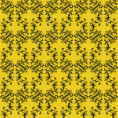 Seamless decorative retro classic vintage pattern tracery ornaments repeat endless background