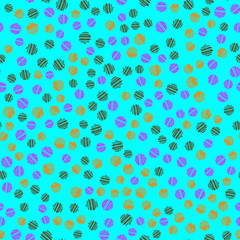 seamless pattern with colorful circles