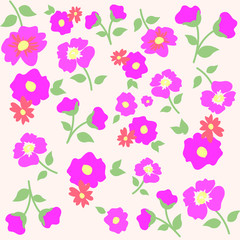 Fashionable pattern in small flowers. Floral background for textiles.