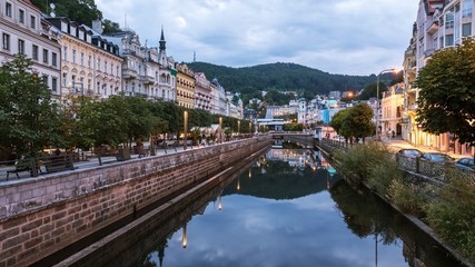 Fototapeta na wymiar West Bohemian spa town of Karlovy Vary