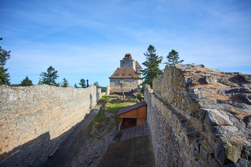 Kasperk castle, Sumava National Park (Bohemian forest), Czech Republic