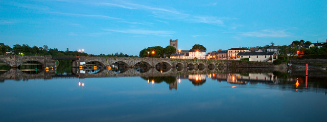 A panorama of Killaloe, Ireland, County Clare.