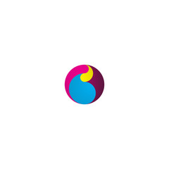 Creative logos for printing companies. Minimalist design style