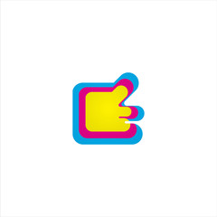 Creative logos for printing companies. Minimalist design style