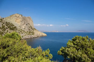 Fotobehang Beautiful view of the Black Sea. Crimea. Novyy Svet. Golitsin trail. © Иван Ульяновский