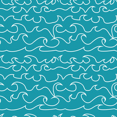 Wave pattern blue vector illustration