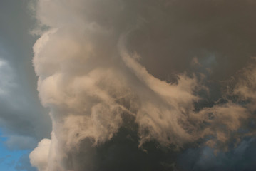 Obraz premium Thunderclouds before the storm. Rain clouds.