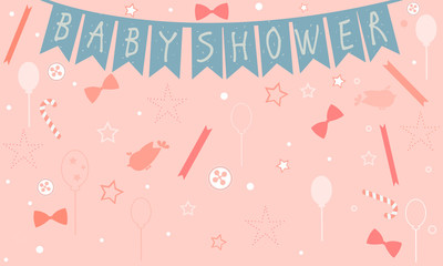 Baby Shower Celebration Card Design with birds