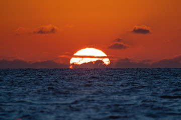 Naklejka na ściany i meble Sunset on the Gulf of Mexico