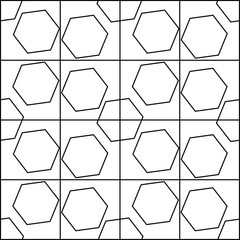 Obraz na płótnie Canvas Hexagon pattern vector illustration isolated