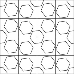Hexagon pattern vector illustration isolated