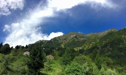 view of mountains in switzerland