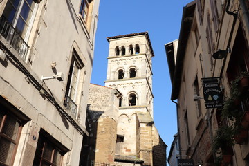Abbaye Saint André le Bas dans la ville de Vienne en Isère - Rhône Alpes - France