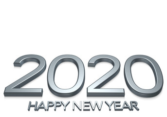 2020 happy new year fond blanc