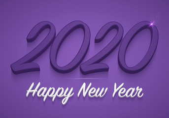 2020 happy new year violet
