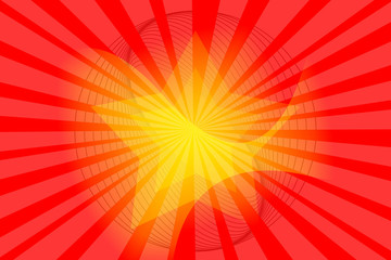 Obraz premium abstract, orange, wallpaper, illustration, pattern, design, yellow, light, red, texture, sun, color, art, graphic, backgrounds, wave, green, vector, summer, bright, line, lines, backdrop, image