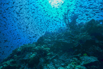 blue water background