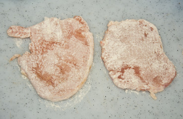 Cutlets with melted cheese  ,Recette de Chaussons panés (cordon bleu maison),method of preparation
