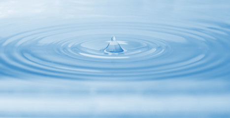 Splash of water with drops as background, closeup