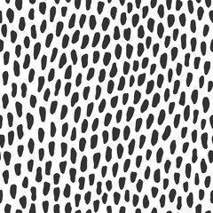 Vector hand drawn seamless dot pattern with short vertical brushstrokes.