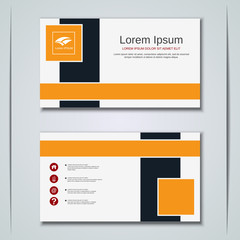 Fototapeta premium Modern business visiting card vector design template