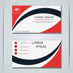 Modern business visiting card vector design template
