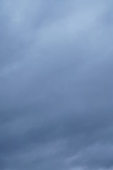 Blue and grey sky with clouds