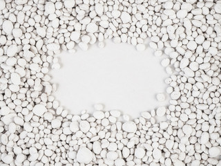 Obraz premium white stone on white background