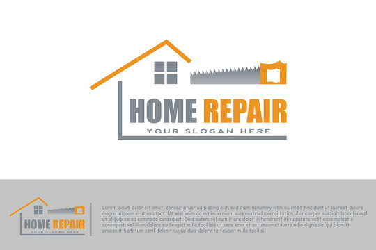 home repair logo. housing improvement signs or symbols. vector illustration elements