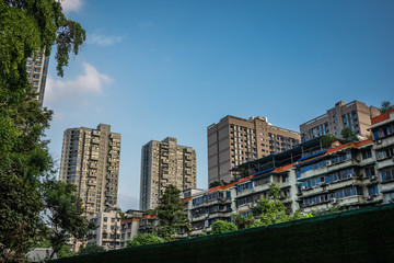 High residential buildings in Chengdu