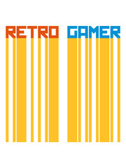 linien retro gamer striche muster text logo pixel art zocken spielen nerd cool hobby geek gemalt 8 bit design clipart