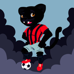 pantera futbolista © cheo