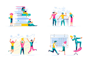 Set of Business concept