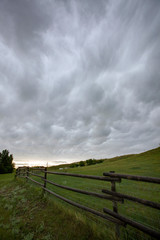 Fototapeta na wymiar Prairie Storm Clouds Canada