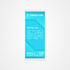 Modern roll up banner template for advertising