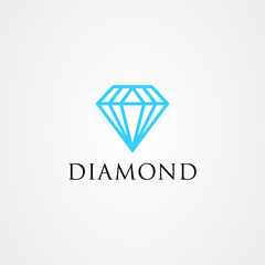 Diamond icon logo vector design