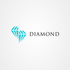 Diamond icon logo vector design
