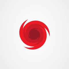 Hurricane Icon Vector, Modern Cyclone Symbol for Weather Apps and Alerts