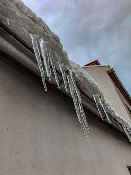icicles on the roof