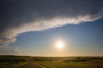 Naklejka na ściany i meble Prairie Storm Clouds Canada